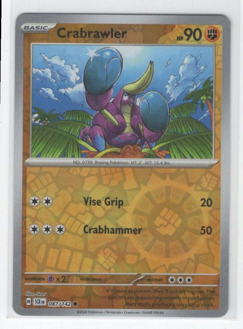 #87 2024 Stellar Crown Crabrawler Reverse Holo