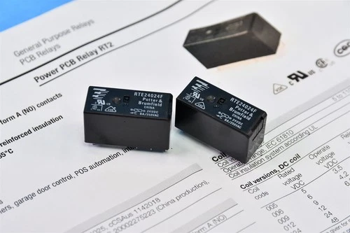 2 Potter & Brumfield Relays General Purpose DPDT (2 Form C) 24VDC Coil RTE24024F