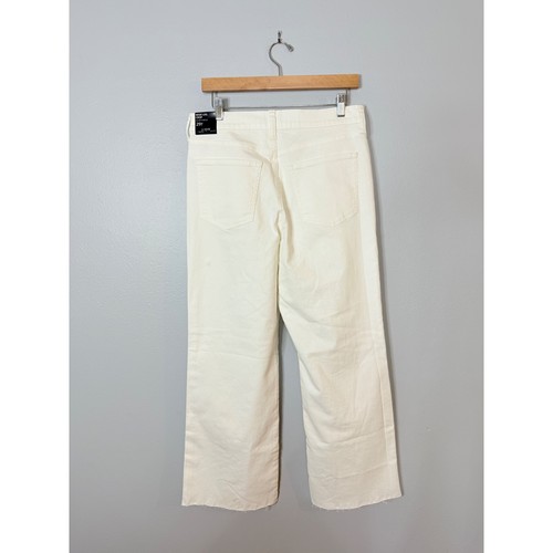 J.Crew Wide-Leg Cropped Jeans All-Day Stretch 29 Tall Neu mit Etikett Weiß - Bild 5 von 7