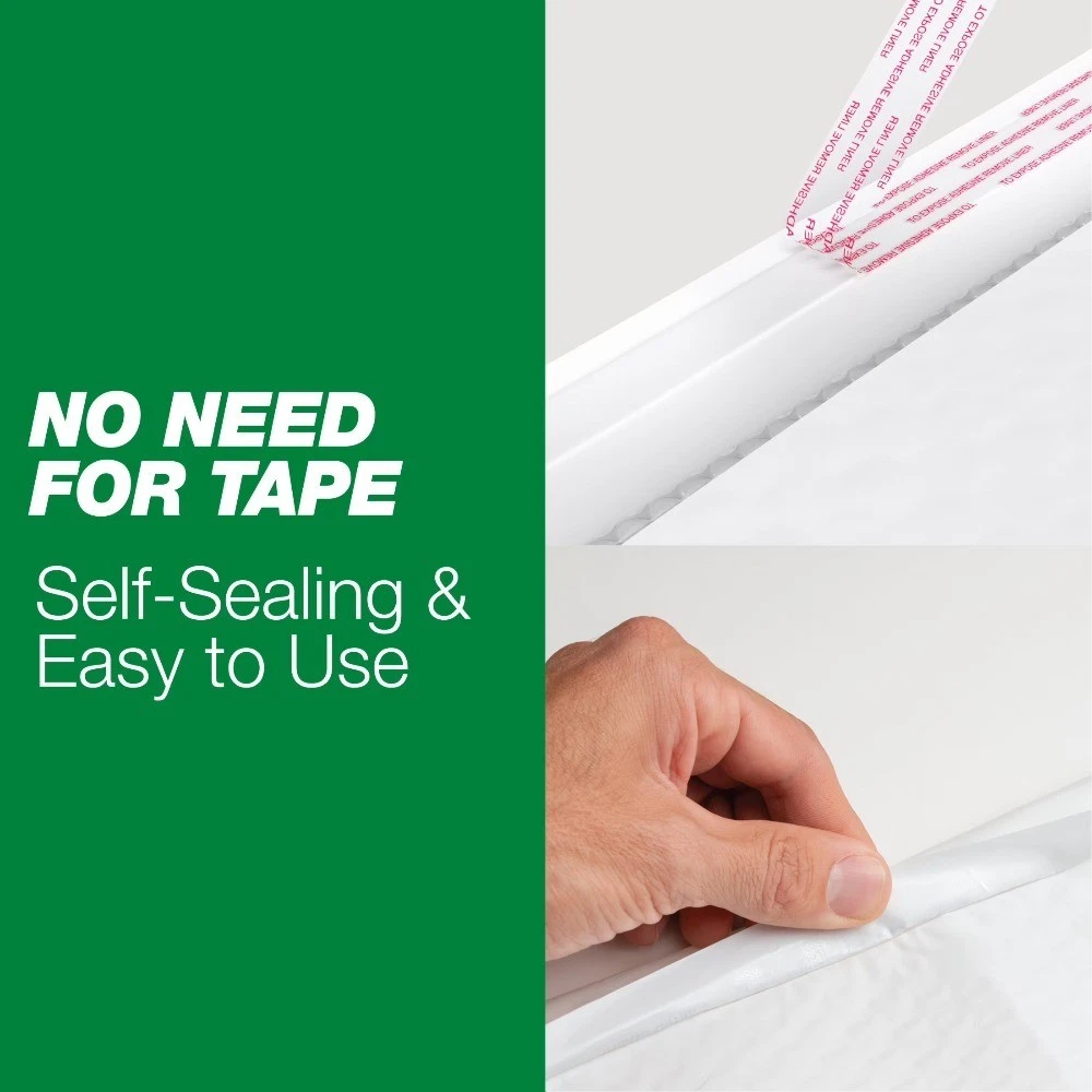 Max Strength Self-Sealing Poly Bubble Mailer #0, 6 x 9, Solid White, 25 - thumbnail 2