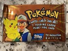 Sealed Vintage Topps 1999 Pokemon Trading Card Pack Tv Edition Blue Label