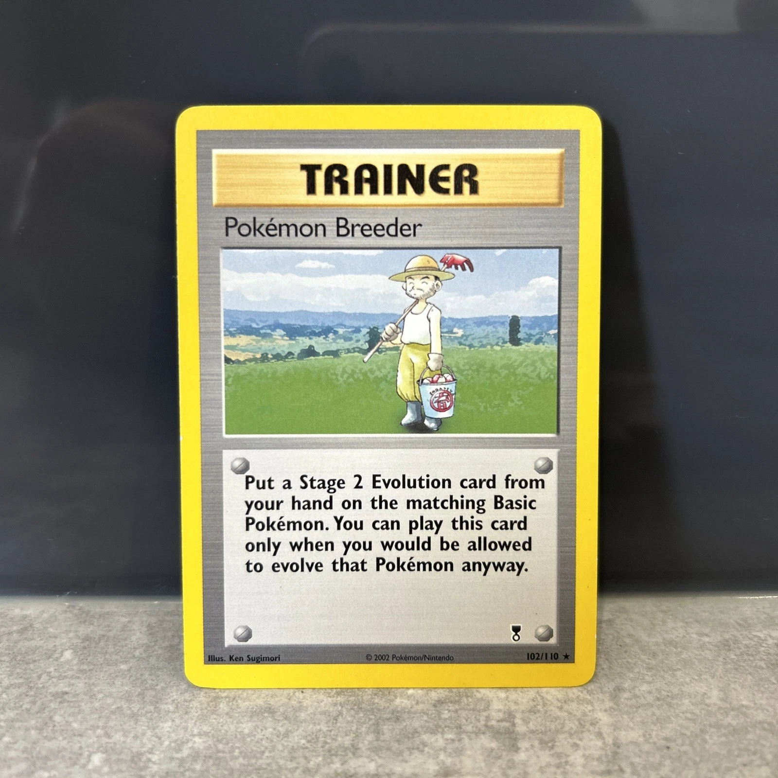 Pokémon Breeder Trainer Rare Legendary Collection 102/110 Card - Near Mint