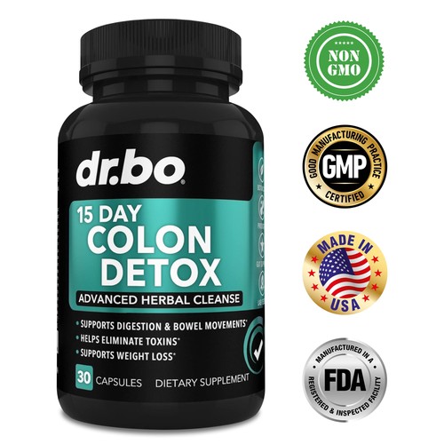 Dr.Bo 15 Day Colon Detox - Weight Loss, Constipation Relief, Digestion Support