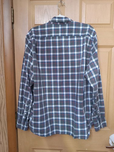 J. Crew Mens Size XL Plaid Long Sleeve White Gray Burgundy Button Down Preppy - Picture 7 of 7