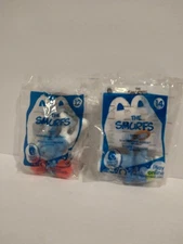 2013 MCDONALDS SMURFS HEFTY & VANITY 12 & 14 IN SERIES