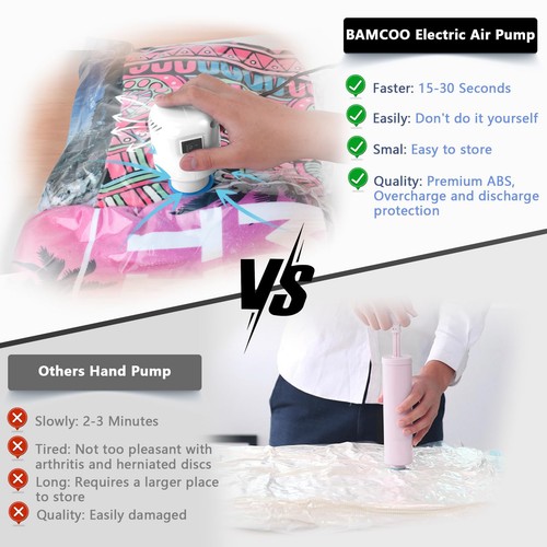 Pump for Vacuum Storage Bags Travel Vacuum Pump for Various Vacuum Seal Bags ... - Picture 2 of 7