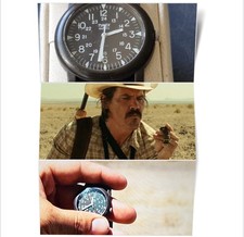 Vintage Timex Military Style, Field, Camper Watch (No country for old men)