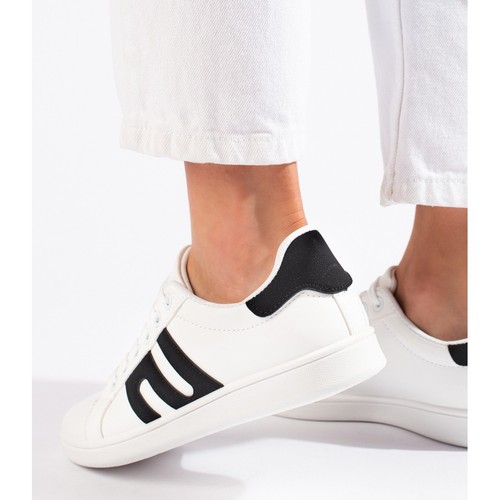 Women's black and white sneakers - 第 5/5 張圖片