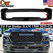 Paintable Black Front Lower Bumper Face Bar Cover Fit For Dodge RAM 1500 2025-On