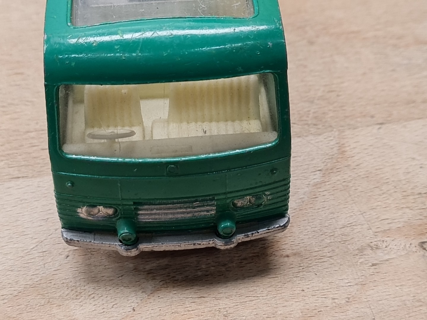 Matchbox King Size K-5 Renntransporter stark bespielter Zustand Bastlermodell 
