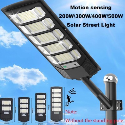 Commercial 1000000LM LED Outdoor Dusk to Dawn Solar Street Light Road Area Lamp