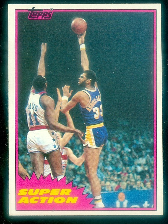 1981 TOPPS #W106 KAREEM ABDUL-JABBAR SA NRMT