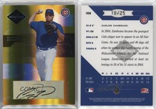 2005 Leaf Limited Monikers Gold /25 Carlos Zambrano #108 Auto
