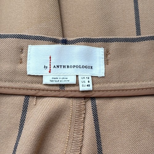 NWT By Anthropologie Wiley Windowpane High Rise Bootcut Trouser Pants Size 8 - Picture 7 of 10