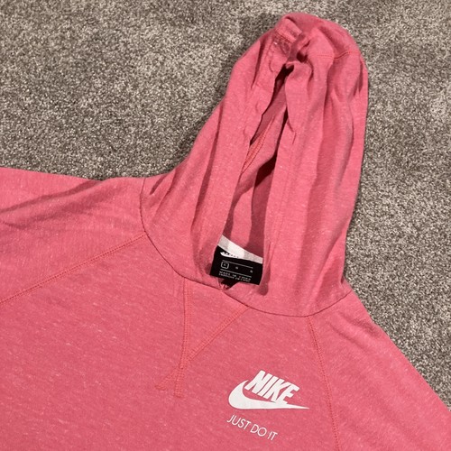 Nike Lightweight Hoodie Girls Large Pink Barbiecore Lovecore Outdoors Exercise - Picture 4 of 9