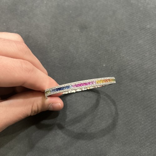 EFFY Watercolors 7.5 Inch Diamond And Saphire Bracelet.