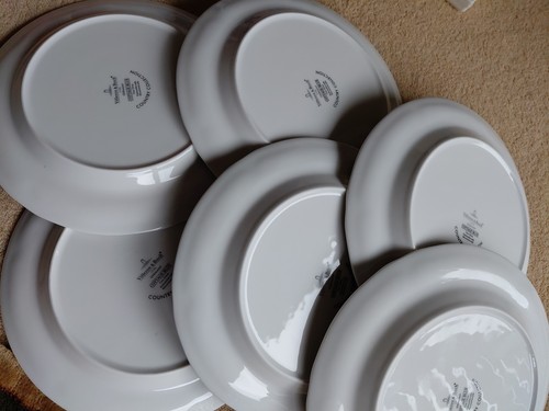 Villeroy And Boch Cottage Blue Dinner Plates X 6 - Picture 4 of 7