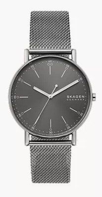 *NEW* Skagen Signature Three-Hand Gray Steel Mesh Watch