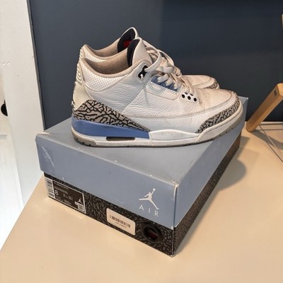 Jordan Air Jordan 3 Retro UNC White/Blue/Gray Mid Top Leather CT8532-104