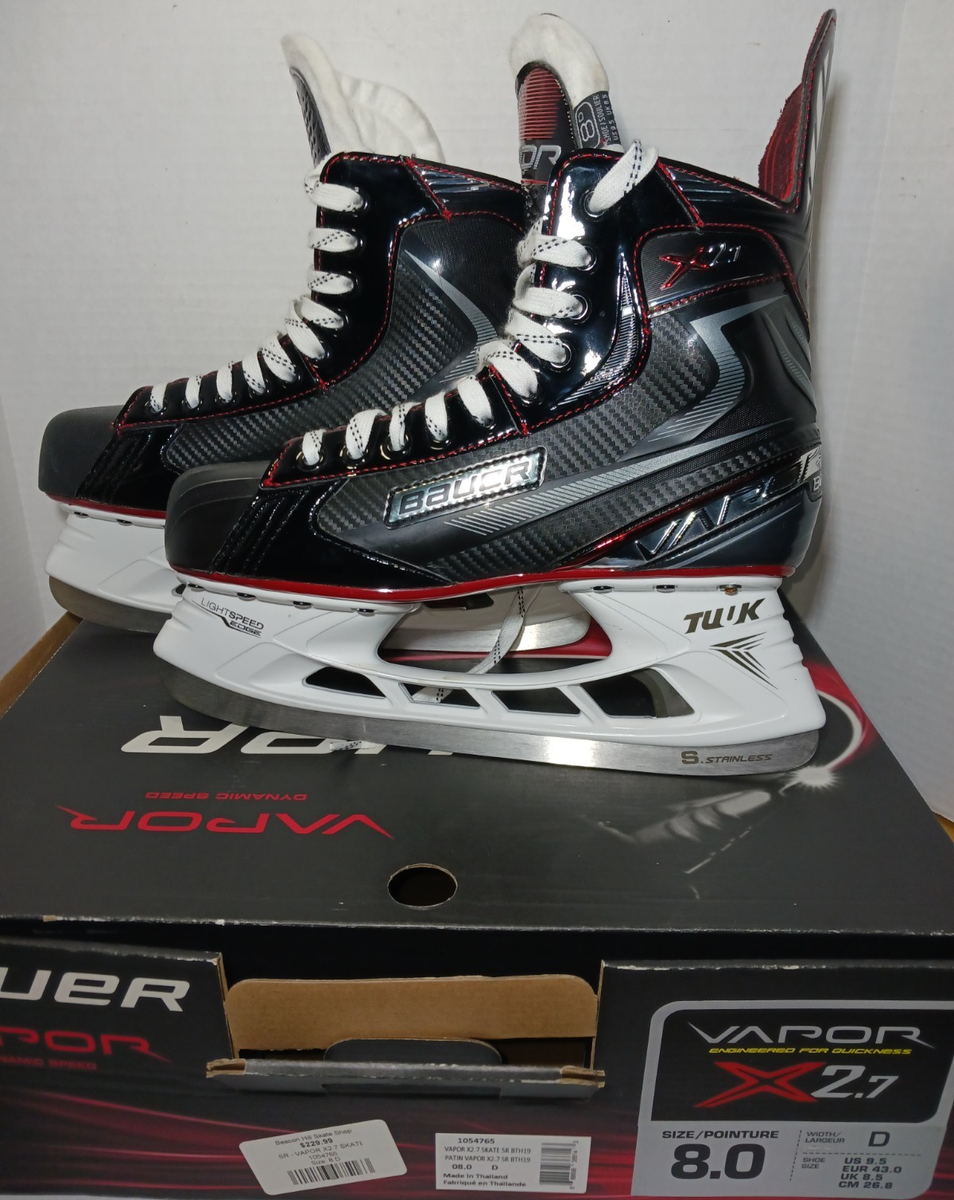 Bauer Vapor X2.7 ICE Hockey Skates. Size US 8Width D, New in Box
