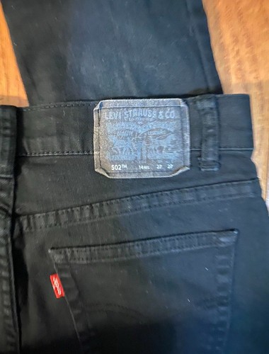 Boys Levi’s 502 Size 14R 27x27, Black, Tapered Leg - Picture 3 of 8