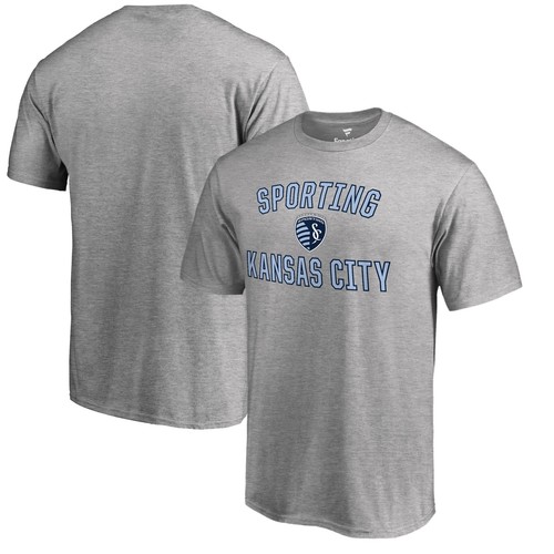 Men's Ash Sporting Kansas City Victory Arch T-Shirt
