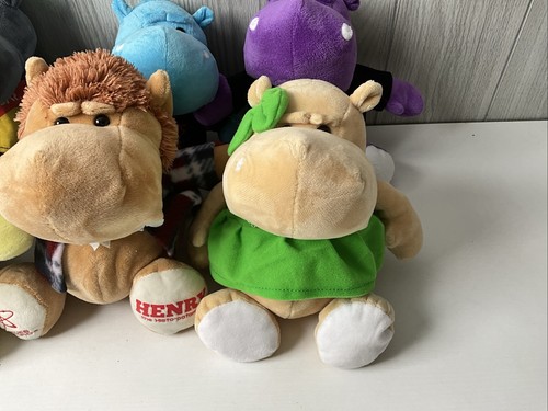 Mercedes Medical Henry the Histo-Potamus Set Of 7 Histology Ad Hippo Plush Lot - Picture 5 of 17