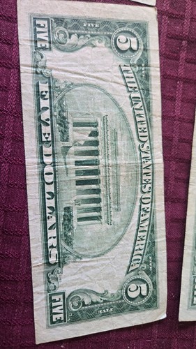 currency us paper money $ 20,10 2 5.00 bills - Picture 10 of 16
