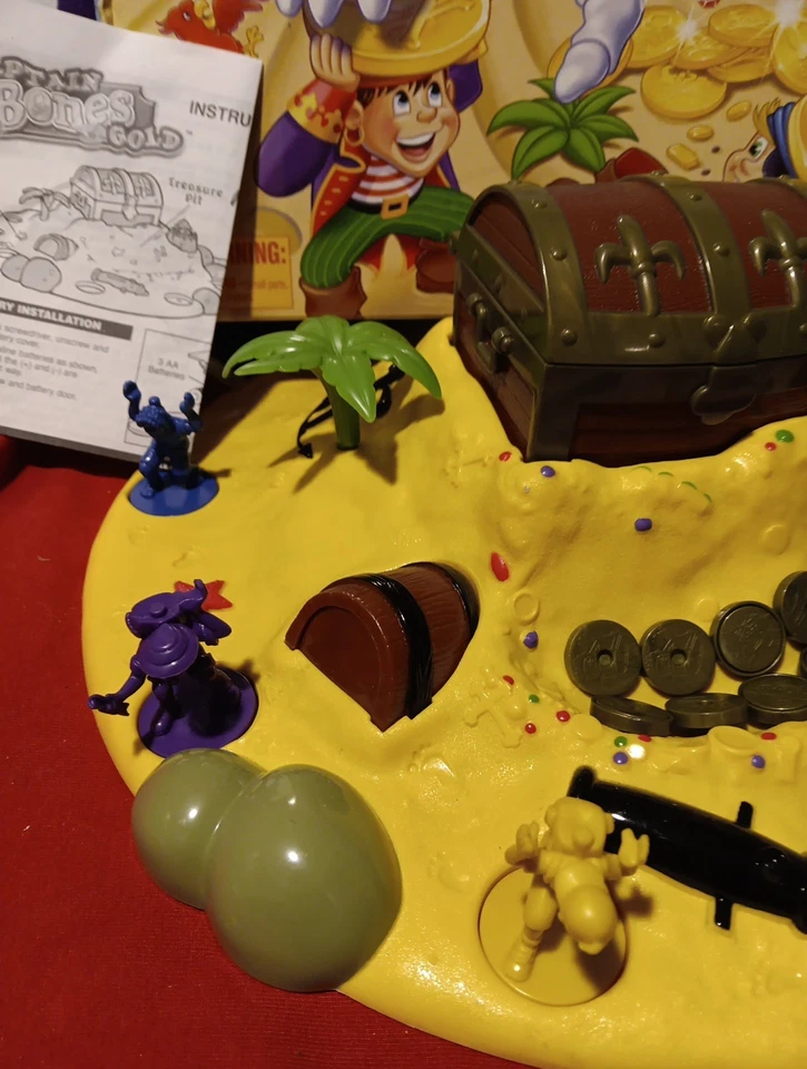 Captain Bones Gold Electronic Motorized Game WORKING MISSING 1 COIN 2005 VG FAST - Image 4 of 4