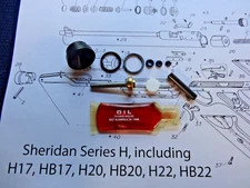 Benjamin Sheridan H Series 177-20-22 Cal Air Pistol Complete Repair/ Reseal Kit