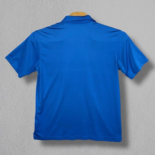 Masters Tech Shirt Mens Large Blue White Striped Short Sleeve Augusta Golf - Picture 3 of 6