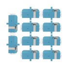 10 Stück Kunststoff-Glasfaseradapter Simplex Single Mode Fiber Optical