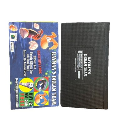 Rayman's Dream Team VHS Nintendo N64 Promo 1999 2 Great