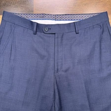Penguin Dress Pants Mens 34x32 Blue Mid Rise Wool Stretch