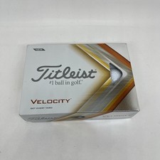 Titleist Velocity Golf Balls (White, 12pk, 2022) 1 Dozen NEW