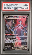 Team Rocket's Mewtwo ex 231/182 Sv10: Destined Rivals Holo PSA 8 