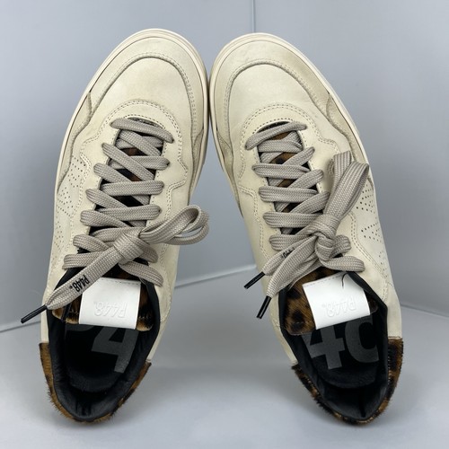 P448 Bali Sneakers Unisex Size EU40 Low Top Capsule Cream Leopard M7-8.5 W9.5-10 - Imagen 5 de 11