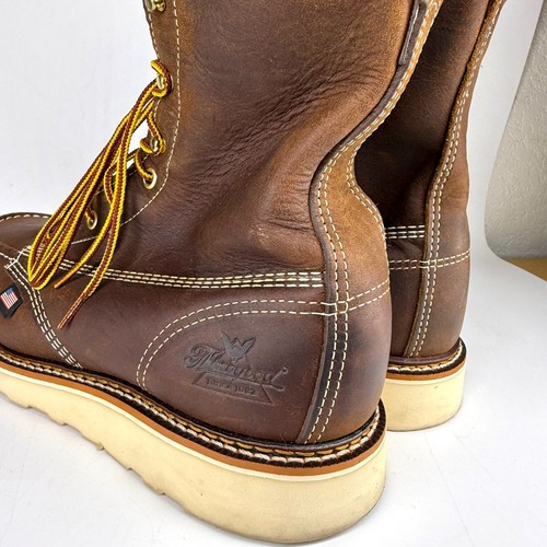 Thorogood 814-4178 Men's 8" Leather Moc Non Safety Toe Work Boots Size 9.5 D - Picture 16 of 24