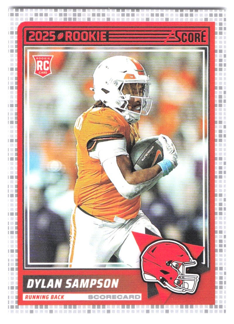 2025 Panini Score - Scorecard Parallel #52 Dylan Sampson RC Cleveland Browns