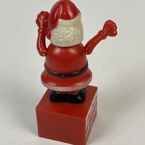 Vintage Plastic Christmas Pop Up Santa Claus Chimney Hong Kong Funworld Figure - Picture 5 of 8