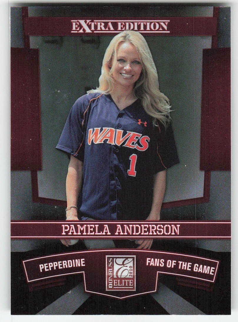 2010 Donruss Elite Extra Edition #100 Pamela Anderson BASEBALL Pepperdine Waves