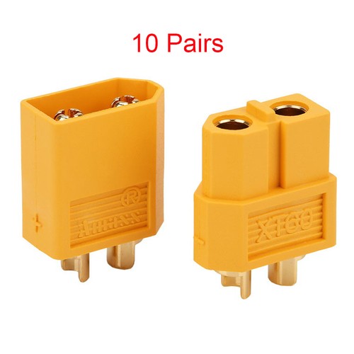 25 Pairs XT60 Connector Plugs 3.5mm Banana Bullet Gold-plated Copper RC Parts - Picture 7 of 11