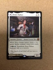 peter parker card mtg Spider-Man, Welcome Deck x1 This artifact enters with three film counters on it Spider-Man, Peter Parker  Marvel's
