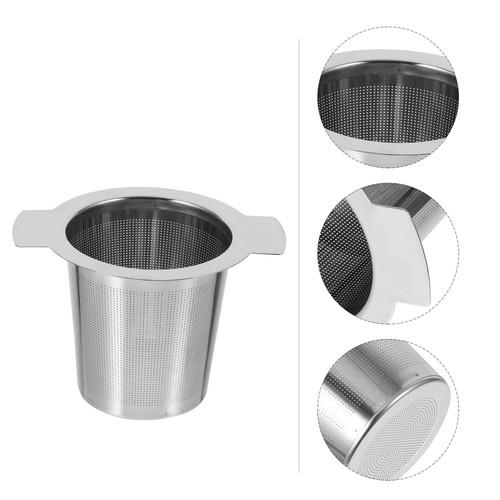 Tee Leck Filter Teeei Edelstahl Lose Teeblätter Gewürzsieb Filter - Bild 3 von 12