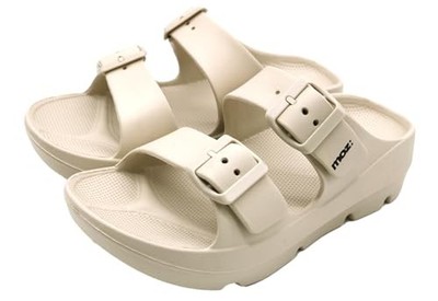 Moz Sweden Logon Recovery Double Belt Platform Lightweight Women's Sandals