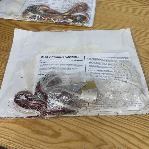 Creative Circle Christmas Cross Stitch Kits Glorious Angels Lace Ornaments Lot 2 - Picture 5 of 5