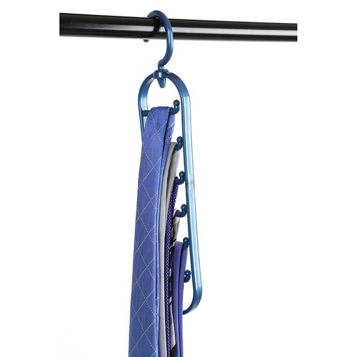 Tie Organiser Plastic Hook Holder Rack Storage Hanger Wardrobe Belt Scarf 2 Pack - Picture 14 of 16