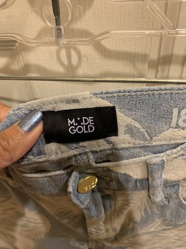 MADE GOLD 18K Women’s Skinny Jeans Benton Dragon Size 27 NWT - Picture 6 of 10