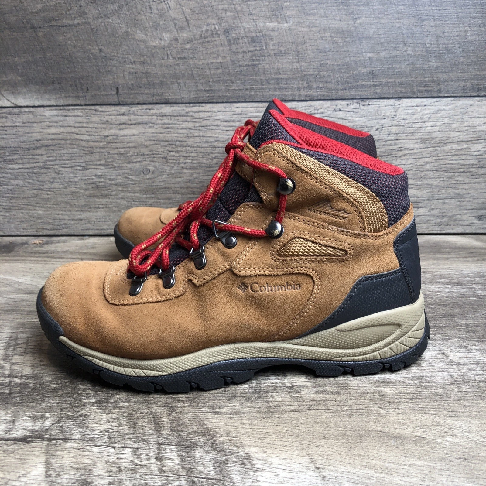 Columbia Hiking Boot Womens 9 Newton Ridge Plus Waterproof Amped Elk Mountain