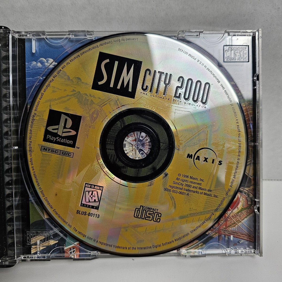 PlayStation本体・SIMCITY2000・SMASH COURTセット PlayStation本体・SIMCITY2000・SMASH COURTセット